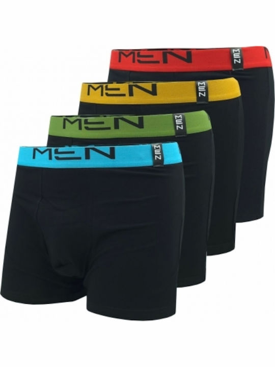 4 Pack Boxer Uomo ''men'' M123 - Multicolour Uomo