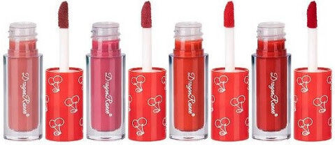 Set de 4 rujuri lichide mate, Ranee, Cherry, Matte, D