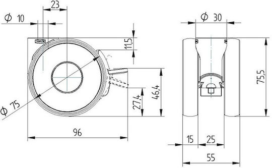 Multibrackets M Public Display Stand 110 HD Tilt & Table Βάση Τηλεόρασης Δαπέδου έως 55" και 80kg Μαύρο