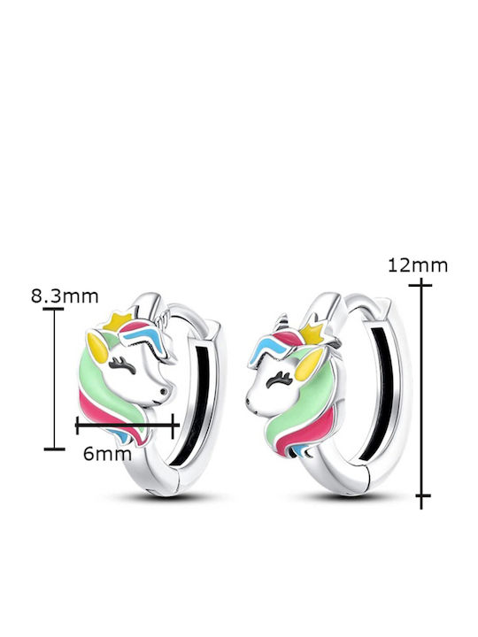 Bode Kids Earrings Unicorns from Silver
