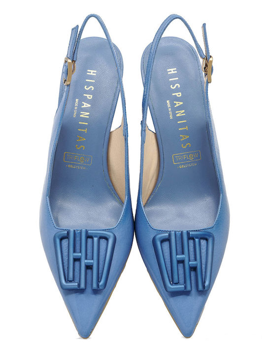 Hispanitas Leather Light Blue Heels