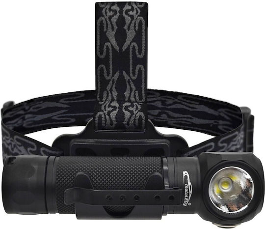 Lumină de lucru și de sit, cu baterie Lanternă Frontală LED IP68 cu Luminozitate Maximă 5000lm Negru