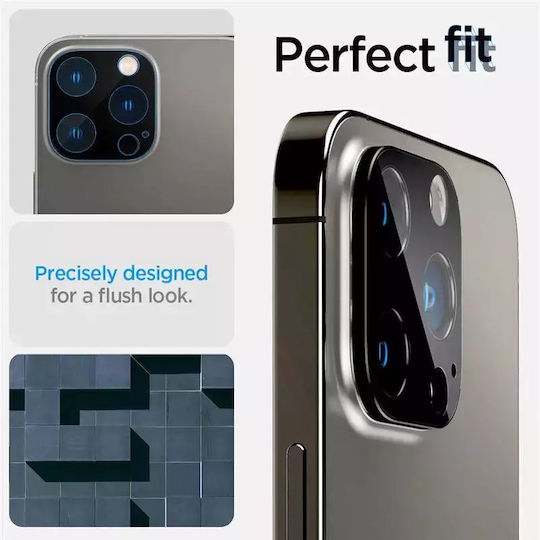 Spigen Optik Προστασία Κάμερας Tempered Glass Black για το iPhone 14 Pro / Pro Max / 15 Pro / Pro Max / 16 Pro / 16 Pro Max