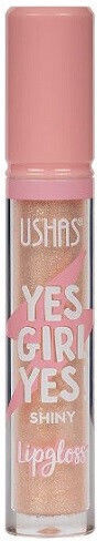 Shiny Lipgloss, Ushas, Yes Girl Yes, Shiny Lipgloss, Beige, 02