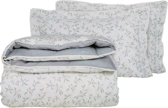 Das Home 1679 Coverlet Queen Size Cotton Satin Grey, Ecru 220x240cm