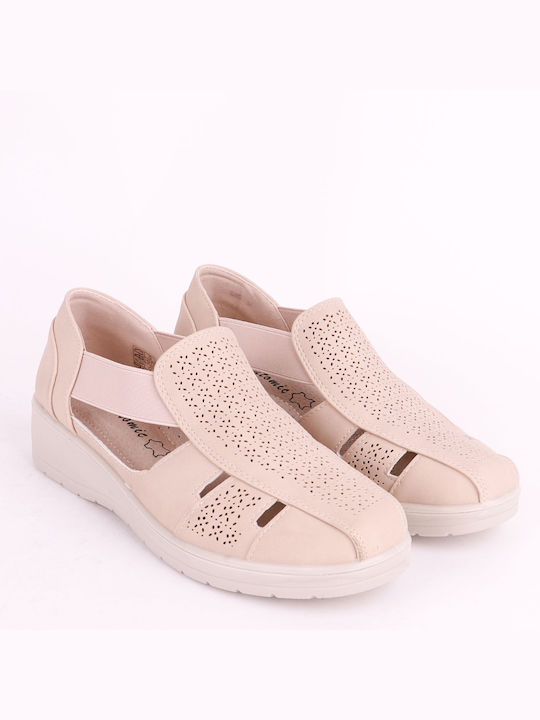 Anatomic Help Women's Flat Sandals Anatomic in Beige Color