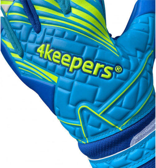 4Keepers Γάντια Τερματοφύλακα Παιδικά Μπλε