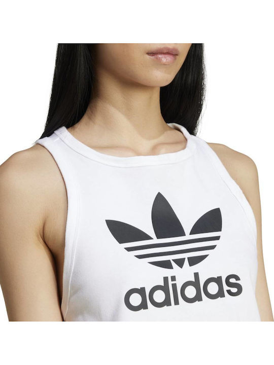 Trefoil Damen Sport Bluse Ärmellos Weiß