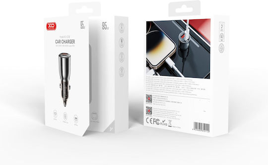XO Auto-Ladegerät 30W mit einem Anschluss: 1xUSB