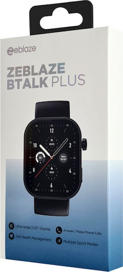 Zeblaze Btalk Plus Смартчасовник с Пулсомер (Jet Black)