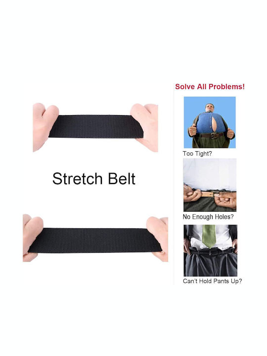 Men's Belt Fabric Black Men's Belt Fabric Black