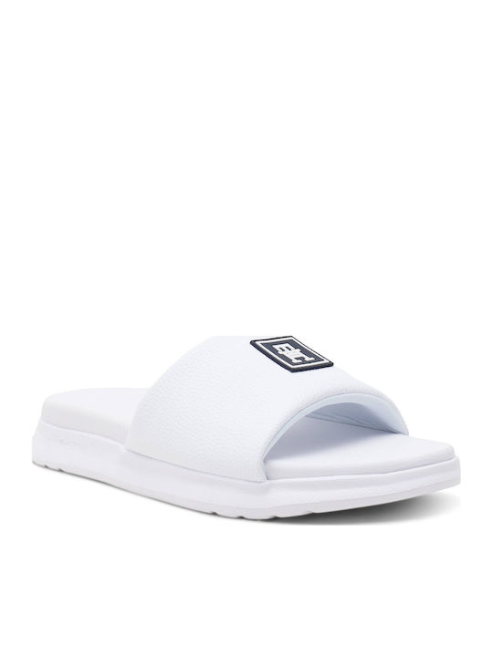 Slapi Bărbați Slides Albi