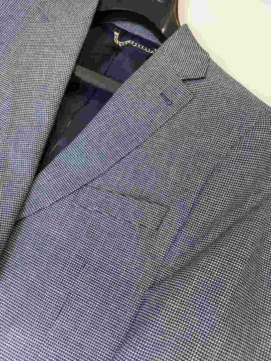 Monte Napoleone Men's Suit Jacket Blue