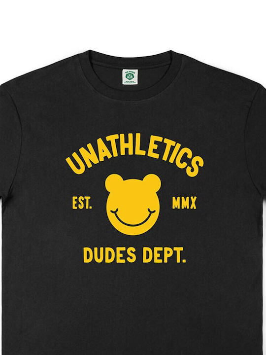 The Dudes Dudes T-shirt Bărbătesc cu Mânecă Scurtă Negru