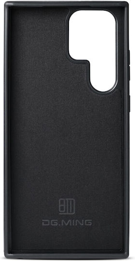 Samsung Galaxy S24 Ultra 5g Dg.ming Pu Leather Sockproof Series Hard Plastic Back cu căptușeală din piele negru