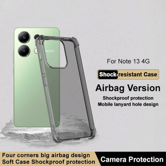 Xiaomi Redmi Note 13 4G Case Imak Airbag Series with Reinforced Corners from Premium Durable TPU Black