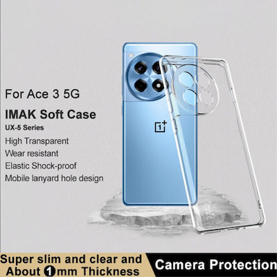 Oneplus 12r 5g Imak Ux-5 Seria Carcasă Spate Moale TPU Transparentă