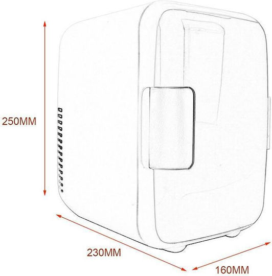 Cooler Cosmetic Refrigerator 4lt Blue