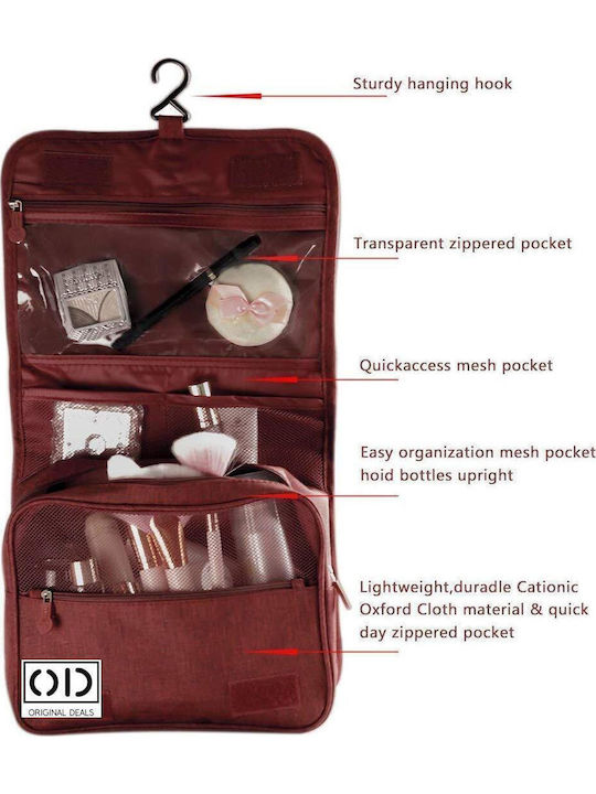 Geantă cosmetică pentru depozitarea și transportul produselor de îngrijire personală și a machiajului, cremelor, rujurilor, 42 X 24 X 9 Cm, Grena, Oferte originale