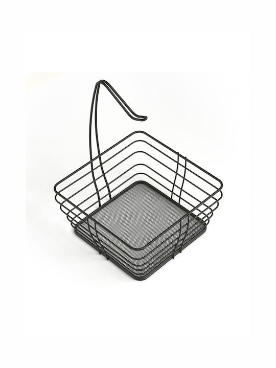 Zeller Fruitieră Metalic Negru 26x26x36buc