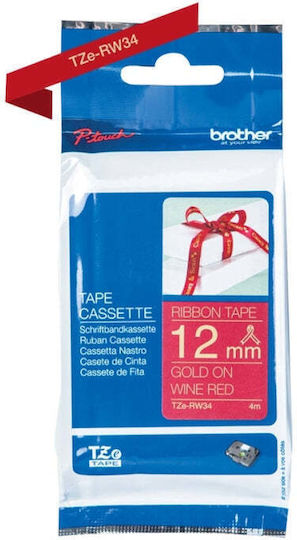 Brother P-Touch Ταινία Ετικετογράφου σε Χρυσό Χρώμα Συμβατή με Brother TZe/TZ