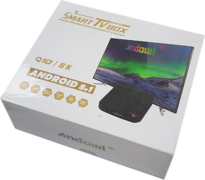 Andowl TV-Box 4K UHD mit WiFi 4GB RAM und 64GB Speicherplatz mit Betriebssystem Android 8.1