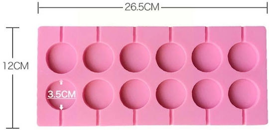 Formă de Patiserie pentru Chec Rotund din Silicon 26.5x12buc 1buc
