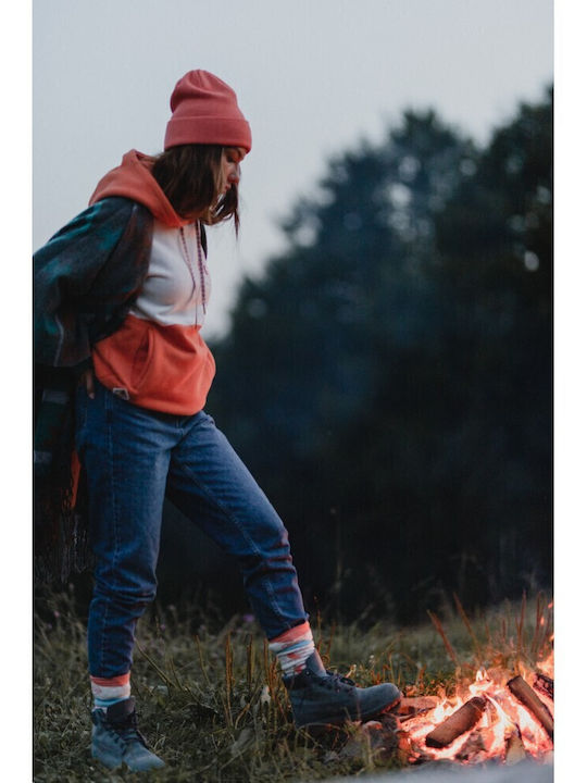 Beanie Unisex Σκούφος Πλεκτός σε Πορτοκαλί χρώμα