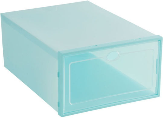 Cutie Din Plastic Pentru Depozitarea Pantofilor Albastră 23.5x33x13cm