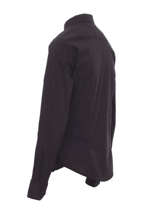 Stenso Arbeitsbluse Schwarz