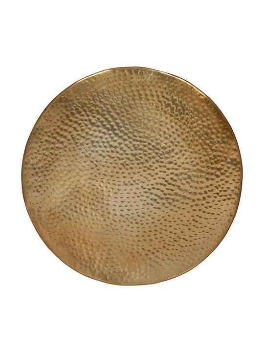 Round Aluminum Bronze Side Table 50x50x30 cm