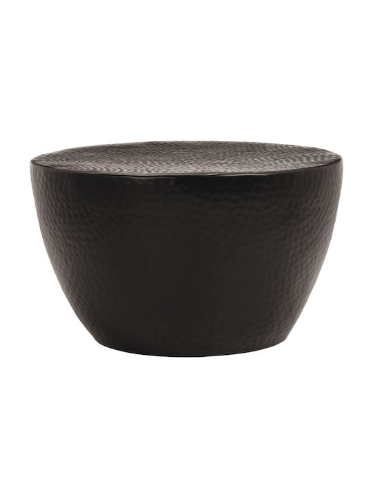 Round Aluminum Side Table Black M50xD50xH30cm