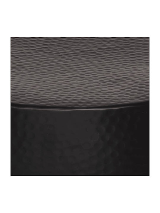 Round Aluminum Side Table Black M50xD50xH30cm