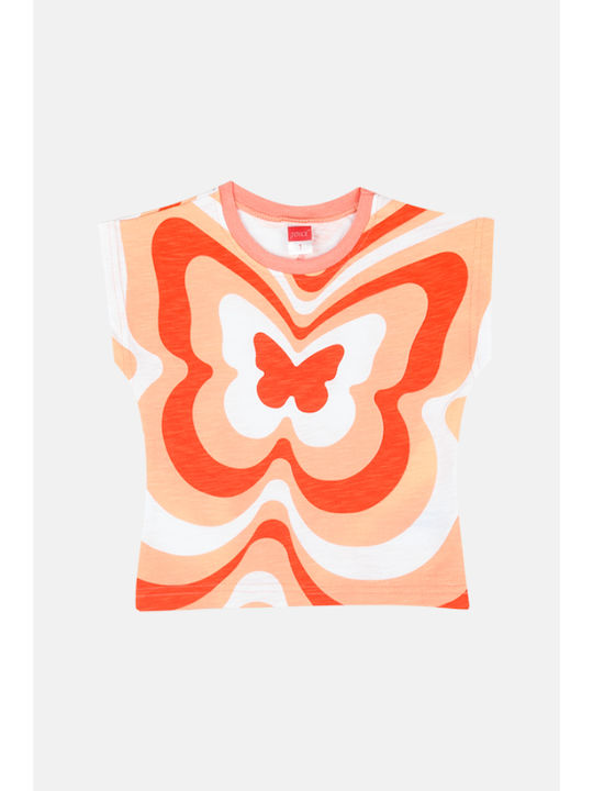 Joyce Kids Set with Orange Shorts 2 Pieces Joyce Kids Set with Orange Shorts 2 Pieces