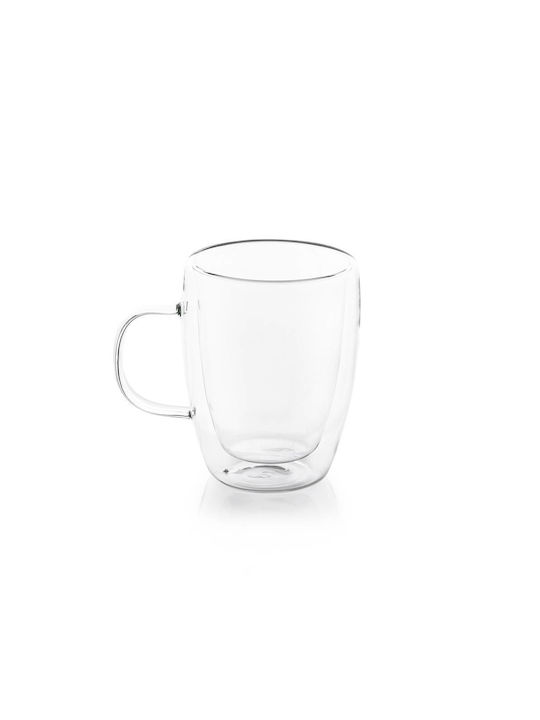 Luigi Ferrero Mug Glass Transparent 270ml 2pcs