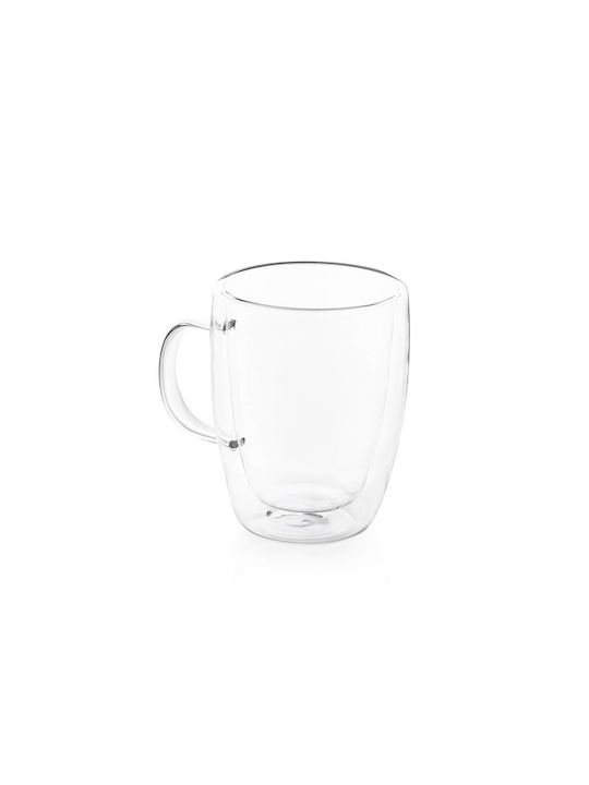 Luigi Ferrero Mug Glass Transparent 270ml 2pcs