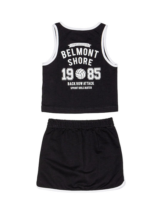 Sprint Kids Set with Shorts Summer 2pcs Black