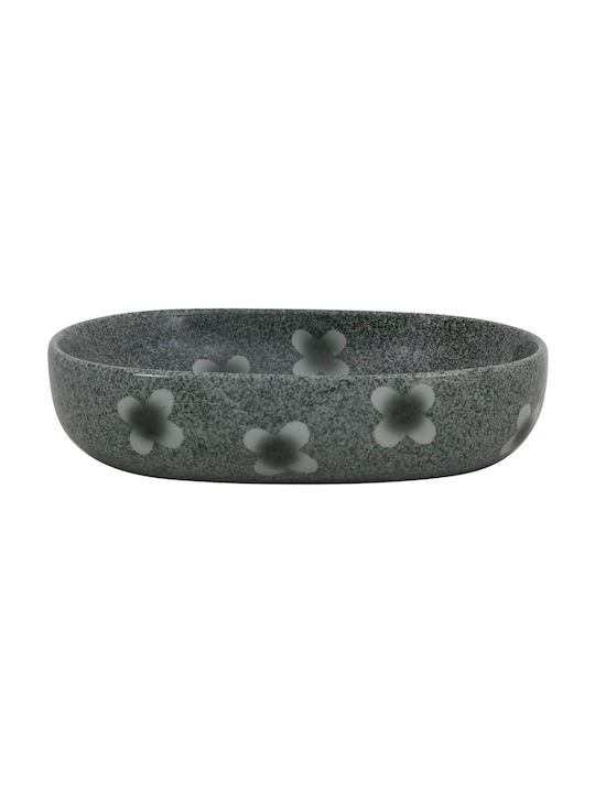 vidaXL Aufgesetztes Waschbecken Keramik 59x40x14cm Blue