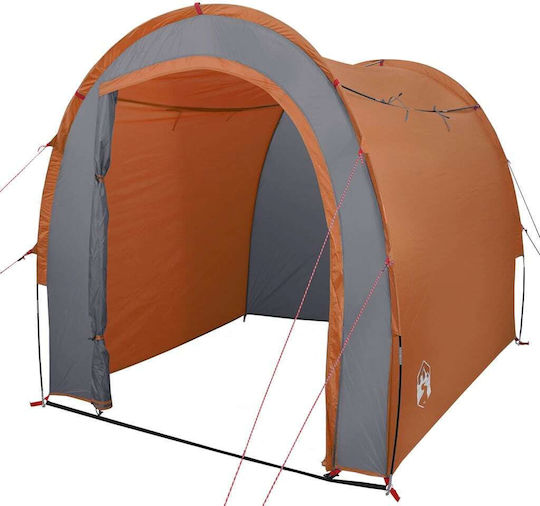 vidaXL Καλοκαιρινή Σκηνή Camping Τούνελ Πορτοκαλί για 4 Άτομα 178x183x178εκ.