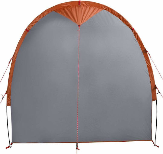 vidaXL Καλοκαιρινή Σκηνή Camping Τούνελ Πορτοκαλί για 4 Άτομα 178x183x178εκ.