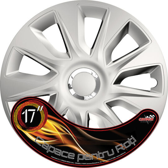 Wheel Covers Set Cridem Stratos Rc 4pcs - Silver/chrome - 17''