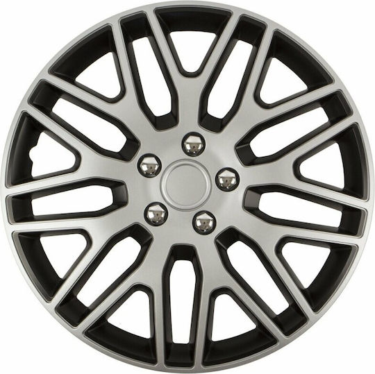Wheel Covers Set Cridem Dakar Nc 4pcs - Silver/black - 15''