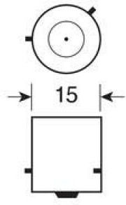 24v - Py21w - 21w Richtung Gelb Bau15s 1St. Lucas