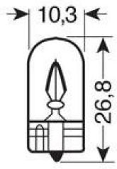 12v - Wy5w - 5w Direction Yellow W21x95d 1pcs Narva