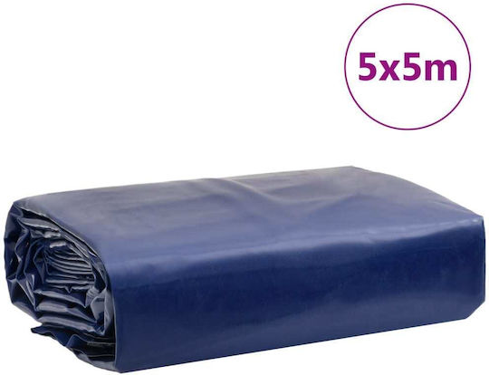 vidaXL Wasserdicht Plane 600gr/m² 5x5m. Hohe Beanspruchung Blau