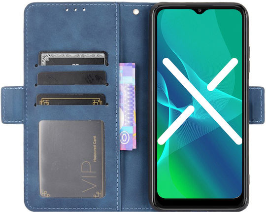 Erbord Buchen Sie Synthetisches Leder / Kunststoff / Silikon Blau (Oppo Reno6 Pro)