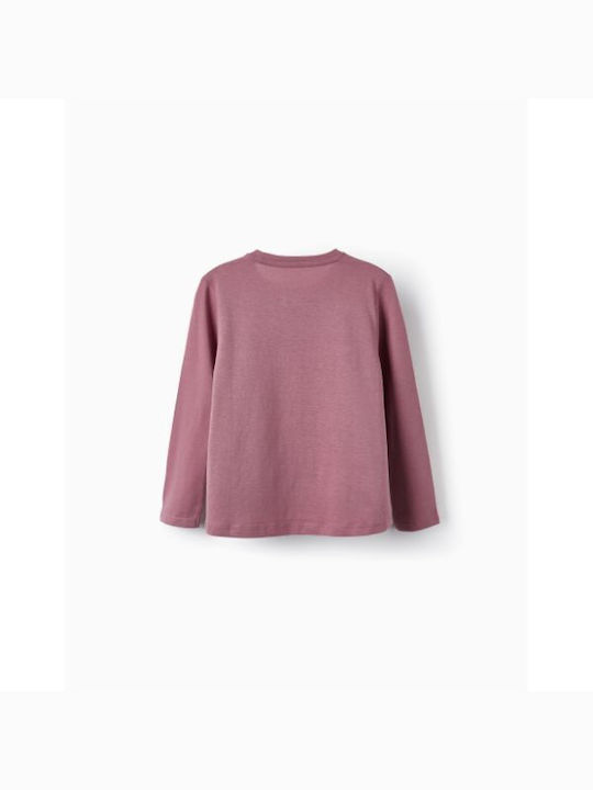 HappyNest Kids Blouse Long Sleeve Purple