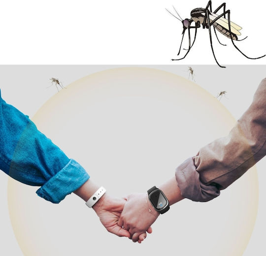 Ultrasunete anti-tarmite și insectă ceas cu brățară - negru