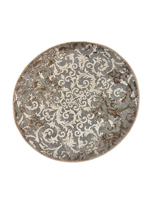 Klonaras Zira 6236 Rug Round Grey Cream