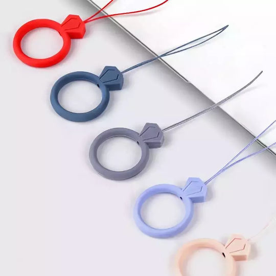 Silicone Lanyard For The Phone Diamond Ring Pendant For A Finger Mint